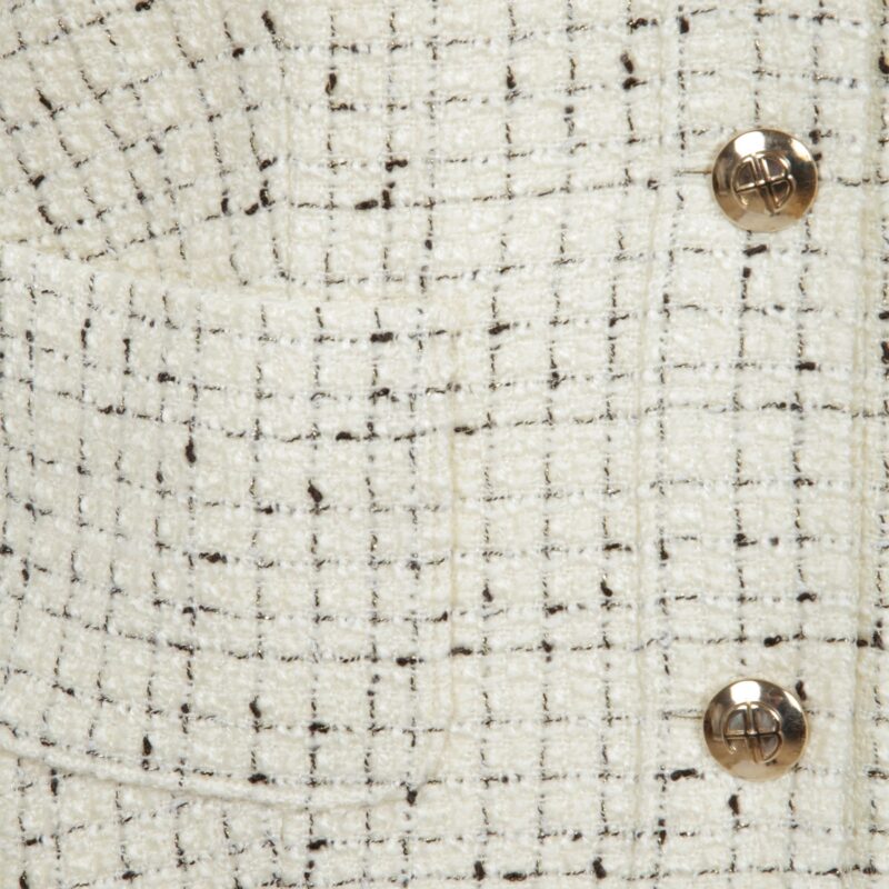 Anine Bing giacca ANITTA JACKET - CREAM AND BLACK TWEED - immagine 3