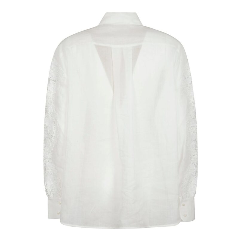 Zimmermann camicia LACE FLOWER SHIRT - immagine 2