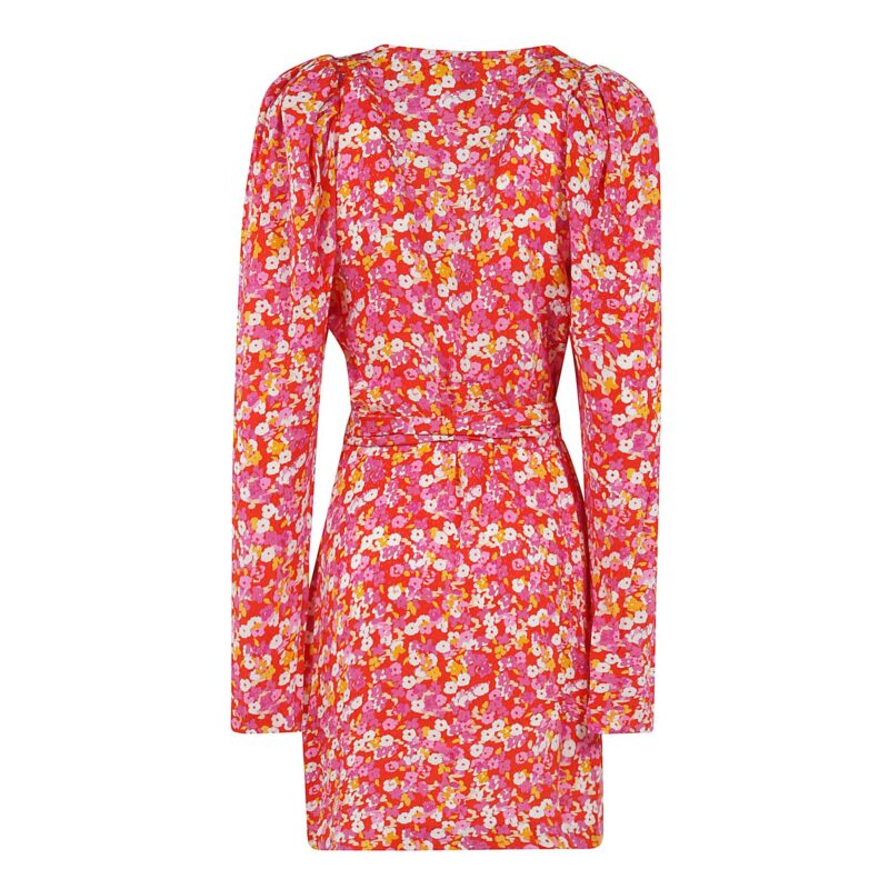 ROTATE abito Jacquard Mini Wrap Dress - immagine 2