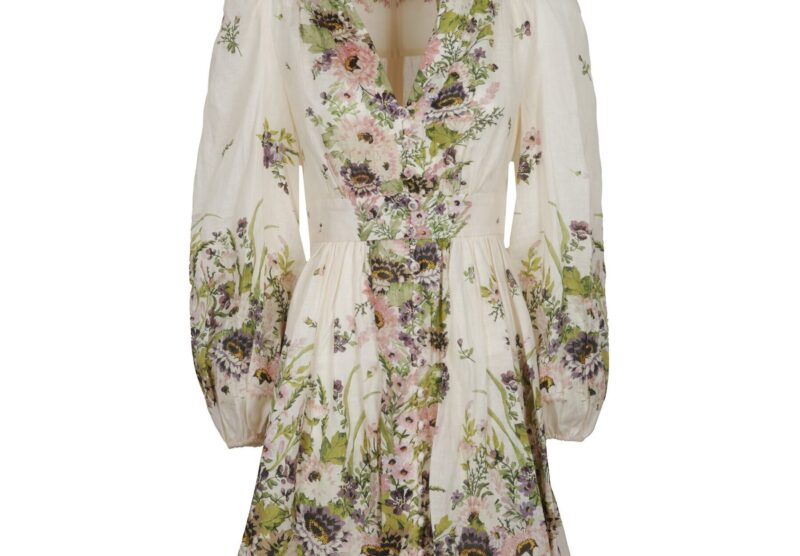 Zimmermann abito PLUNGE MINI DRESS