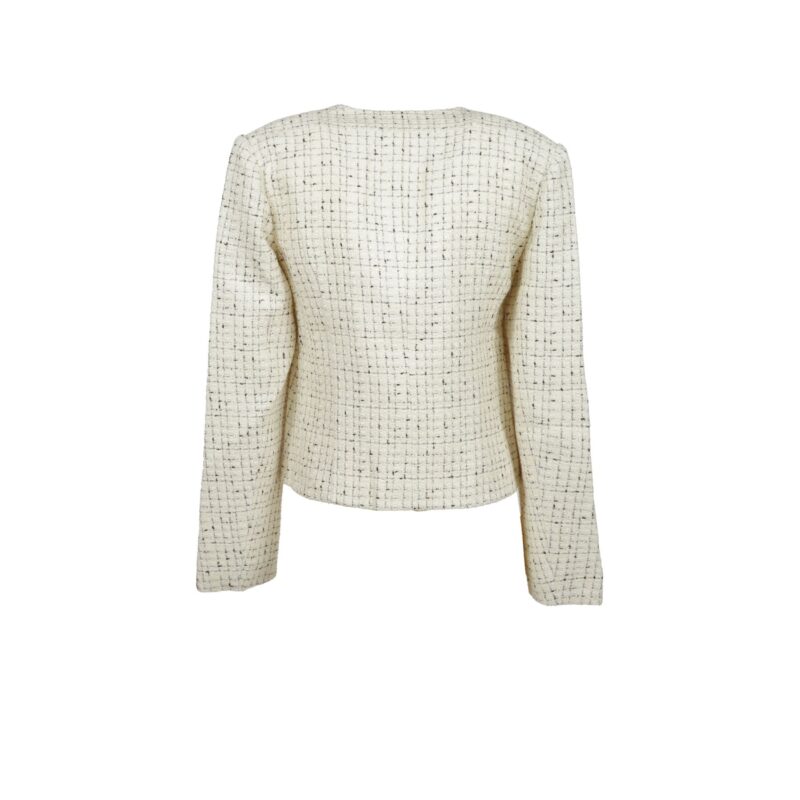 Anine Bing giacca ANITTA JACKET - CREAM AND BLACK TWEED - immagine 2